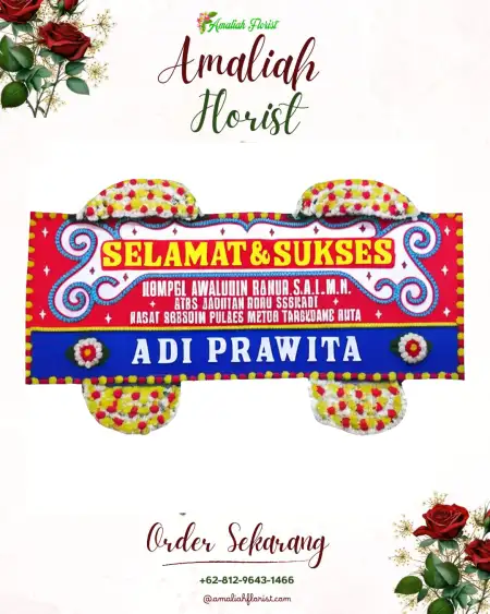 Papan Bunga Ucapan Selamat Petirsari
